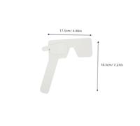 VILLFUL 2Pcs Eye Occluder for Test Handheld Visual Testing Equipment Ergonomic Eye Cover for Vision Acuity Exams in Schools Clinics Black and White