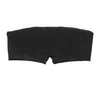 VILLFUL 2pcs Faux Silk Travel Sleep Mask Cooling Soft Eye Shade Light Blocking with Extended Coverage for Women Summer Relaxation and Airplane Nap Black