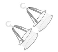 VILLFUL 2pcs Foldable Hanging Drying Net Mesh Basket for Beauty Sponges and Makeup Brushes, Ventilated Cloth Holder Suitable for Travel Use