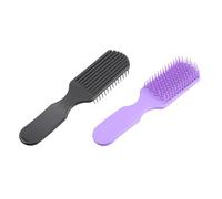 VILLFUL 2pcs Hair Detangling Comb for Women and Men, Plastic Massage Hair Brush Scalp-friendly Design, Removes Knots without Hurting Scalp, for Home Use and Hairdressing Salon