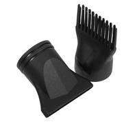 VILLFUL 2Pcs Hair Dryer Nozzle Attachment Heat-resistant Concentrator for Even Heat Distribution Compatible with Brands Multipurpose Styling Tool for Various Hair Types