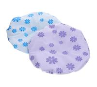 VILLFUL 2Pcs Hair Wrap for Sleeping and Shower Ultra-absorbent Microfiber Drying Cap for Women and Elastic Fit for Long and Hair Blue Purple Snowflake Design