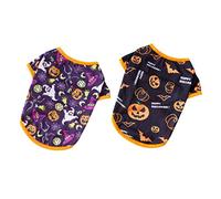 VILLFUL 2pcs Halloween Pet Costume Creative Dog Cosplay Clothes Pumpkin and Soft Pet Apparel for Festive Occasions Suitable for Dogs