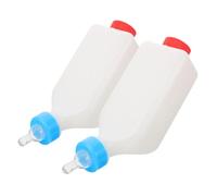 VILLFUL 2pcs Hanging Sheep Milk Feeder Bottles 500ml for Lambs and Goats with Soft Nipple Reusable Livestock Nursing Bottle for Farm Feeding Supplies