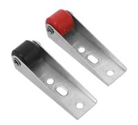 VILLFUL 2pcs Heavy Duty Barn Door Rollers with Quiet Directional Nylon Wheels Anti-sagging Vertical Support Casters for Sliding Wooden Gates and Cabinet Doors Smooth Load-bearing