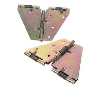 VILLFUL 2pcs Heavy Duty Iron Folding Table Hinges Flip Design for Drop Leaf Tables Wall Mount Folding Desk Legs Space-Saving Furniture Hardware