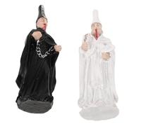 VILLFUL 2Pcs Horror Statue Figure for Sand Table Decoration Death Figurine for Psychological Counseling and Creative Play Durable Easy to Clean Sand Tray Accessories