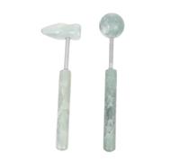 VILLFUL 2pcs Jade Massage Hammers Portable Handheld Muscle Relaxing Tools for Neck Relief Lightweight Promotes Blood Flow and Alleviates Stiffness Health and Wellness