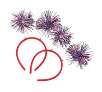 VILLFUL 2pcs July Hairbands Party Headbands Decorative Hair Hoops Independence Day Festival Headdress Cosplay Accessories for Women