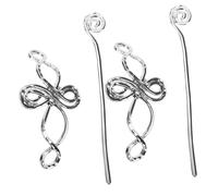 VILLFUL 2Pcs Metal Hair Stick for Women Stylish Hair Bun Holder Pins for Secure Ponytail and Bun Styling Easy Slide-in for Wedding Daily Prom Cosplay Use