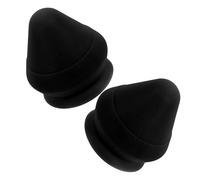 VILLFUL 2Pcs Mountable Fascia Massage Balls for Deep Tissue Muscle Relief - Black Wall-Mounted Back and Neck Massager Tool for Trigger Point Therapy and Sore Muscle Relaxation