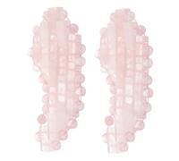 VILLFUL 2Pcs Natural Jade Eye Mask Cooling Cold Compress for and Swollen Eyes Facial Massage Pad for Relaxation and Dark Relief