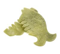 VILLFUL 2Pcs Natural Jade Gua Sha Comb for Scalp and Body Massage Hard-teeth Scraping Tool to Headaches and Boost Blood Flow Suitable for Hair and Facial Care