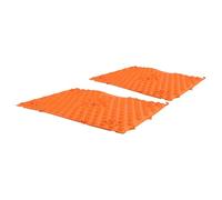 VILLFUL 2pcs Outdoor Foot Acupressure Massage Mat Pad Toe Pressure Points, Orange Rectangular Foot Massage Mat for Walking Therapy, Yoga, and Bathroom Use