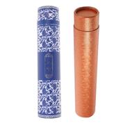 VILLFUL 2pcs Painting Scroll Storage Holder Poster Tube Eye-catching Pattern and Elegant Brocade Paper Packaging for Artwork and Calligraphy Scrolls