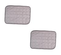 VILLFUL 2pcs Pet Cooling Mat Dog Summer Mat 40x30cm Large Grey Safe Comfortable