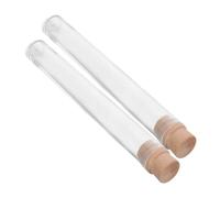 VILLFUL 2pcs Pet Hair Keepsake Bottle with Stopper Transparent Cat Whiskers Collector for Memorial Storage Portable Lightweight Holder for Dog and Cat Hair Display at Home Travel