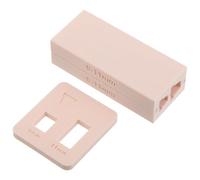 VILLFUL 2pcs Polymer Clay Moulds for Crafts Mini Flower Pot Soft Clay Mould Set in Apricot with Shaping Tool for Jewelry and Modeling