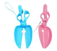 VILLFUL 2pcs : Portable Dog Poop Scooper Cat Litter Scoop Picking Up Clip Litter For Yard Sand Grass Garden