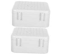 VILLFUL 2pcs Power Cable Organizer Box Plastic Junction Wire Management for Security Cameras Video Connector Storage Quick Installation Multipurpose Use