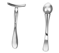 VILLFUL 2Pcs Practical Delicate Eye Cream Massage Roller Stick Portable Facial Massager for Dark Circles Fine Lines Improvement Small for Women