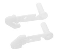 VILLFUL 2pcs Refrigerator Door Stop Hooks Plastic Replacement Left Right Hinge Buckle Clips for Fridge and Freezer Door Catch Latch Control