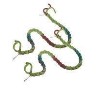VILLFUL 2pcs Reptile Climbing Vines Toys for Hermit Crab Reptile Tank Decor Fake Vine Ornament for Terrarium Small Size for Lizards and Snakes