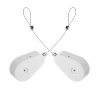 VILLFUL 2Pcs Retractable Security Cable Lock with Adhesive Anti-Theft Wire, 1M Steel Wire Tether for TV Remote, Phone Remote Lock, and Tablet Security, Automatic Retractable Anti-Lost