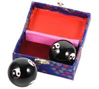 VILLFUL 2Pcs Reusable Metal Baoding Handballs for Hand Exercise and Massage Stress Relief Balls for Adults Palm Muscle Therapy and Finger Fitness Tool Random Color