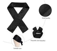 VILLFUL 2pcs Satin Wig Grip Bands Wide Non-slip Headbands for Wigs and Scarves Black Hair Wraps for Women and Practical Hair Accessories for Travel and Daily Use