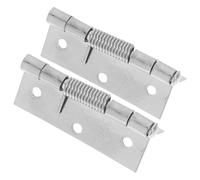 VILLFUL 2pcs Self Closing Door Hinge Heavy Duty Stainless Steel Automatic Hinges for Bathroom and Basement Doors Easy to Install and Adjust Simple Strong Structure