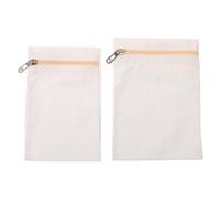 VILLFUL 2pcs Sew-in Side Pockets with Zipper for Garment and Coat, Canvas Material with High Loadbearing Capacity, Pocket Replacement for Daily Commutes and Clothing Repair