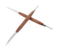 VILLFUL 2pcs Silicone Nail Pen Double Tipped Polish Pen for Home Salon Nail Art Brushes Smudge Drill Tool Handle