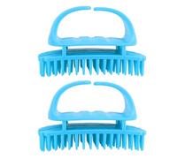 VILLFUL 2pcs Silicone Shampoo Scalp Massage Brush with Thick Soft Bristles for Home Hair Cleaning and Relaxing Head Massage Suitable for All Hair Types and Wet Dry Use