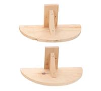 VILLFUL 2pcs Solid Wood Pigeon Stand Bird Perch Stand for Cage Wooden Bird Platform Perch for Parrots and Small Pets Birdcage Accessories
