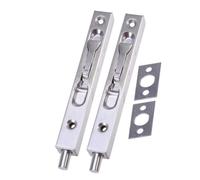 VILLFUL 2pcs Spring Latch Bolt Gate Latch Concealed Bolts Silver