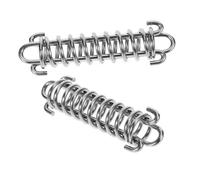 VILLFUL 2pcs Stainless Steel Dog Leash Shock Absorbing Spring for Training and Walking Explosionproof Heavy Duty Tie Out Cable Tensioner Suitable for All Dog