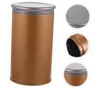 VILLFUL 2pcs Tinplate Tea Tin Canisters Large Loose Leaf Tea Storage Jars Airtight Kitchen Containers for Bulk Food Coffee Sugar Organizers Random Color