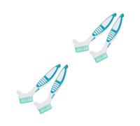VILLFUL 2pcs Turtle Shell Cleaning Brush Double Sided Aquatic Turtle Cleaning Tool for Shell Fish Tank Home Use Household Mud Remover Brush