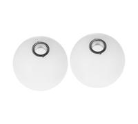 VILLFUL 2pcs White Plastic Globe Lamp Shade for G9 Fittings, Round Ball Design, Soft Lighting, Easy Installation, for Living Rooms and Indoor Spaces