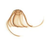 VILLFUL 2pcs Wispy Bangs Hairpiece Lightweight Front Fringe Extension for Women Natural Look Fake Bang Wig for Daily Wear Parties Weddings