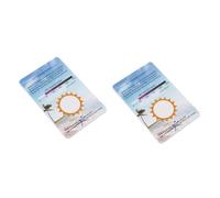 VILLFUL 2sets Uv Testing Cards Pack Reptile Terrarium Identifying Cards 6pcs*2