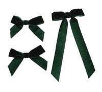 VILLFUL 3 Pcs Velvet Bow Hair Clips Soft and Gentle Top Clips for Women and -inspired Design Versatile Hair Bows for Daily Wear and Special Occasions