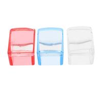 VILLFUL 3 Sets Nail Art Stamper with Stamping Plates for Precise DIY Nail Designs Includes Pink Blue Transparent Sealers for Easy Polish Application and Creative Manicure