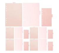 VILLFUL 3 Sets Plastic Notebook Tab Inserts for 6 Ring Binder - A5, A6 Planner Blank Page Separator for Classrooms Office - Insertable Plastic Index Divider Sheets