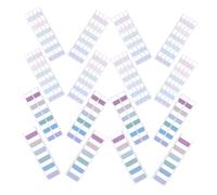 VILLFUL 3 Sheets Self-Adhesive Page Tabs Large Medium Small Sticky Index Markers for Books Notes Annotation Quick Content Flipping Removable Labels for Efficient Reading