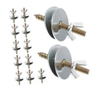 VILLFUL 30 Set Bird Cage Perch Fixing Screws and Nuts with Washers Hardware for Securing Perches Platforms and Breeding Boxes Easy Assembly for Budgie and Small Pet Cages