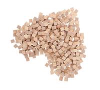 VILLFUL 300pcs Natural Wooden Cubes Small Square Blocks for DIY Craft Stamping Painting Montessori Stacking Solid Pine Wood for Early Education and Creative Play
