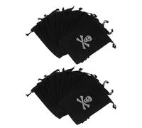 VILLFUL 30pcs Pirate Treasure Coin Pouch Halloween Goody Bag Fillers Skull Storage Bag