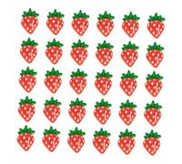 VILLFUL 30Pcs Strawberry Nail Charms Resin Nail Art Decorations DIY Slices for Women Cute Fruit Ornaments for Manicure Craft and Jewelry